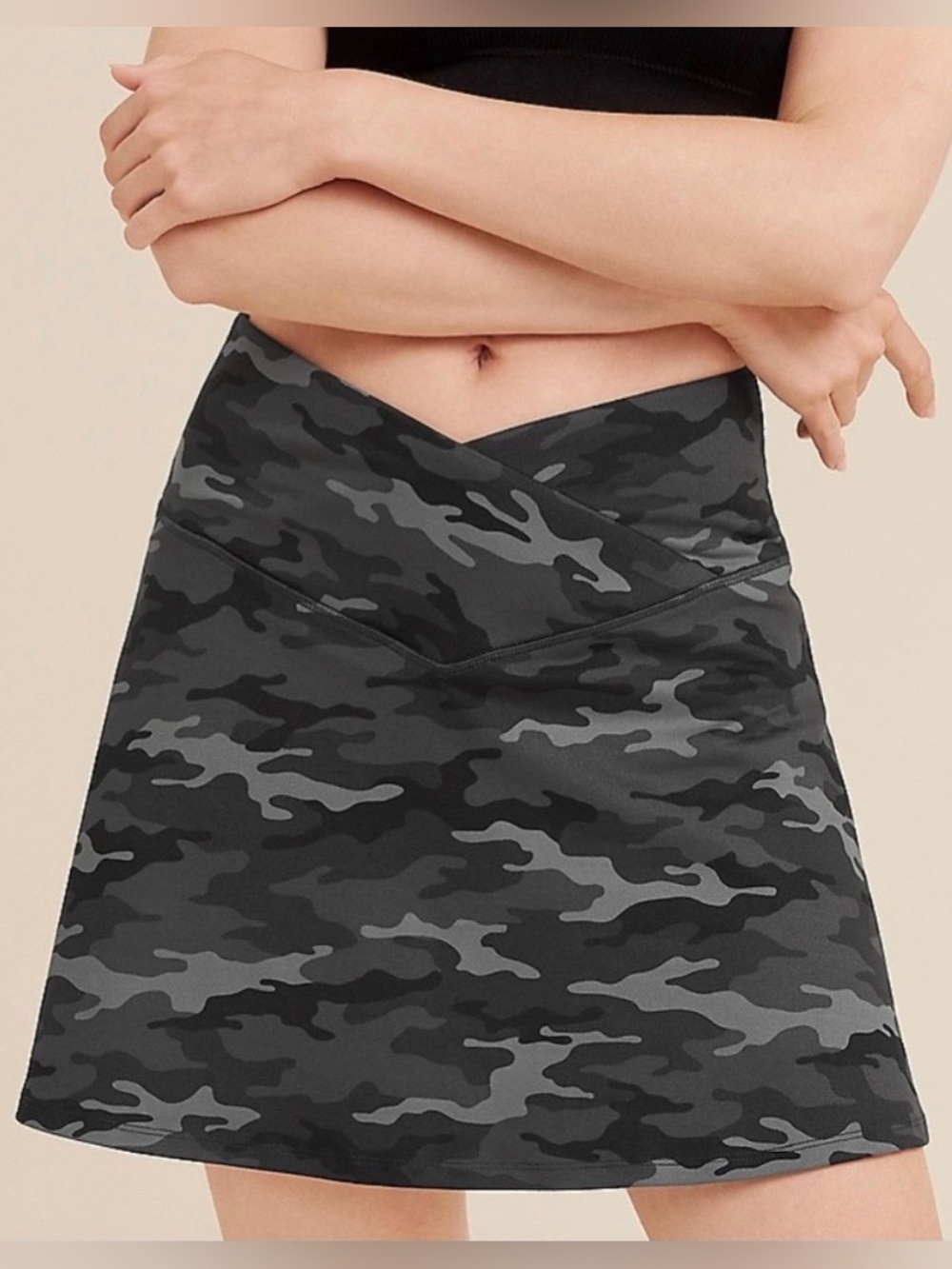 Maurices High Rise Crossover Camo Luxe Tennis Skort